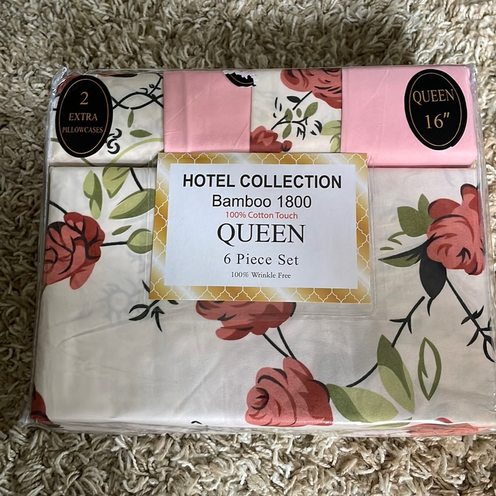 HÔTEL COLLECTION Queen Size Bedsheets (6 Piece Set)
